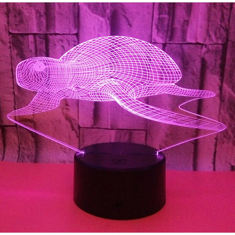 Veilleuse Tortue Océan - Lampe 3D – Image 7