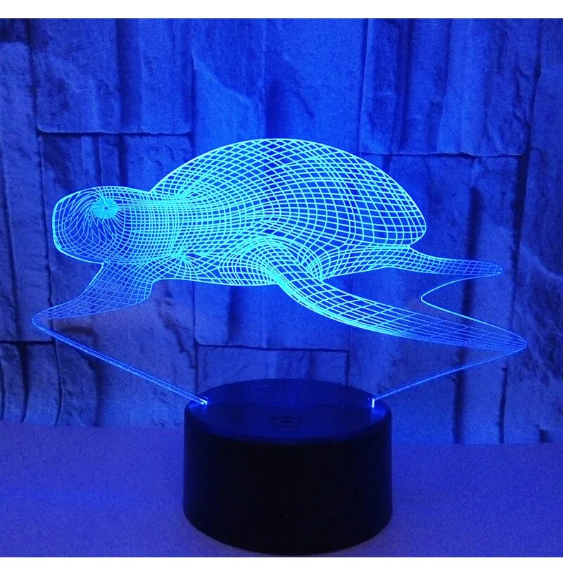 Veilleuse Tortue Océan - Lampe 3D – Image 10