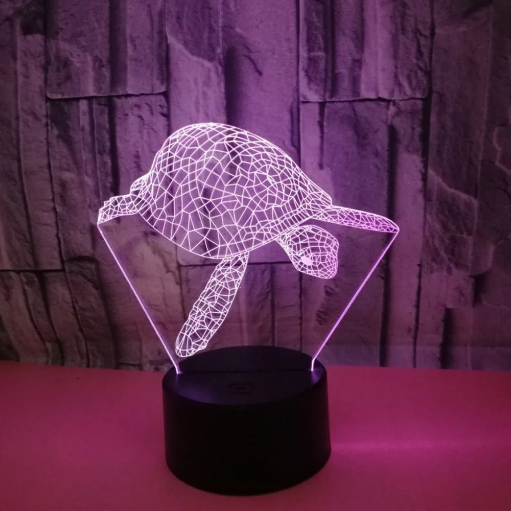 Veilleuse Tortue Marine - Lampe 3D