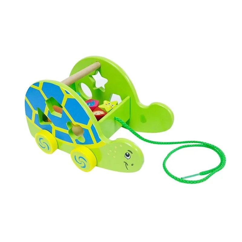 Jouet Tortue Bois Encastrable