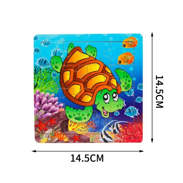 Puzzle Tortue en bois