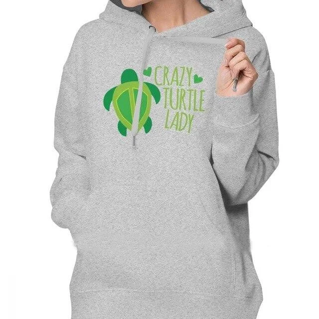 Sweat Tortue - Crazy Turtle Lady en action