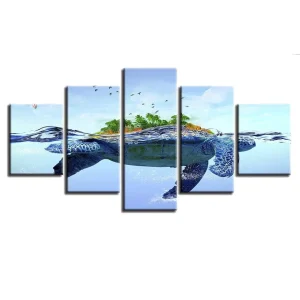 Tableau Tortue - Abstrait
