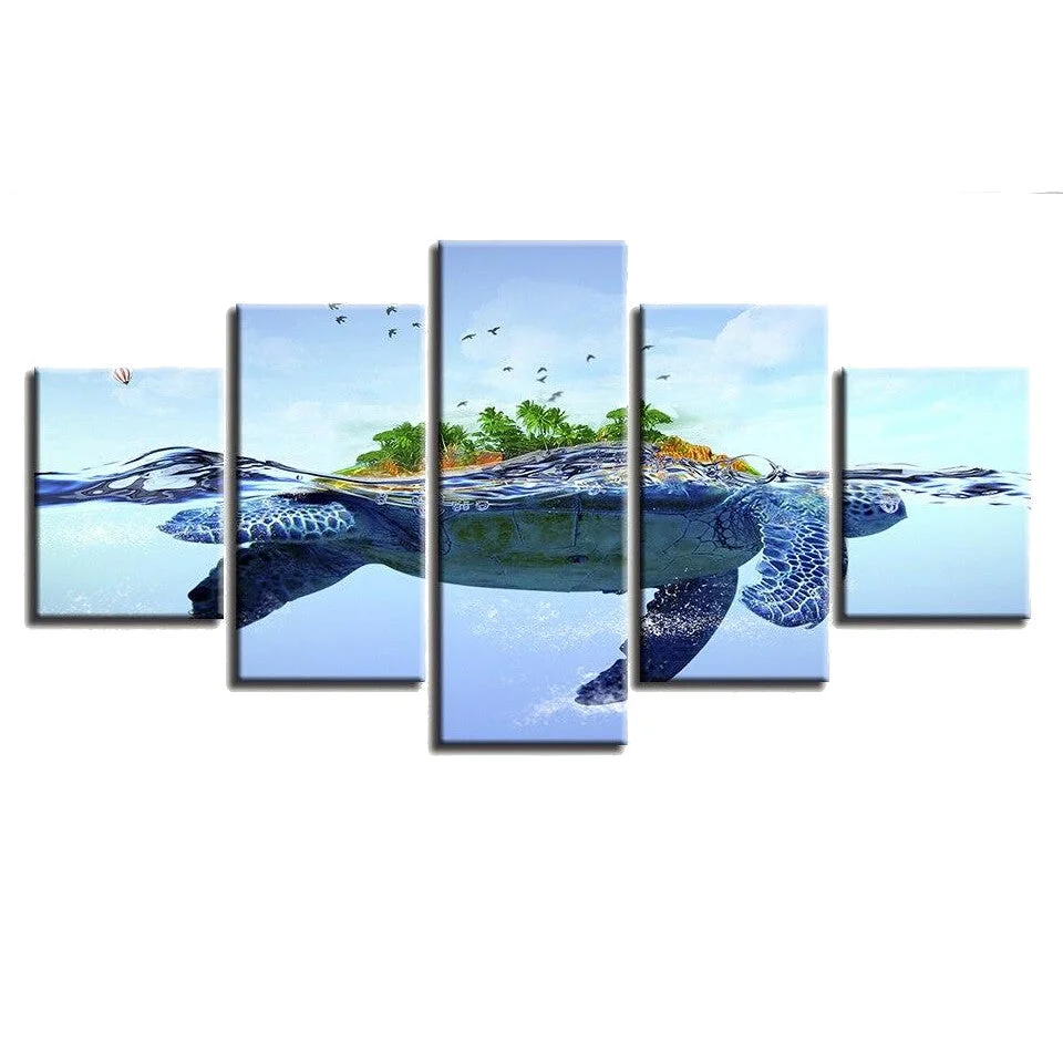 Tableau Tortue Abstrait