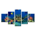 Tableau Tortue de Mer - Bleu Nuit