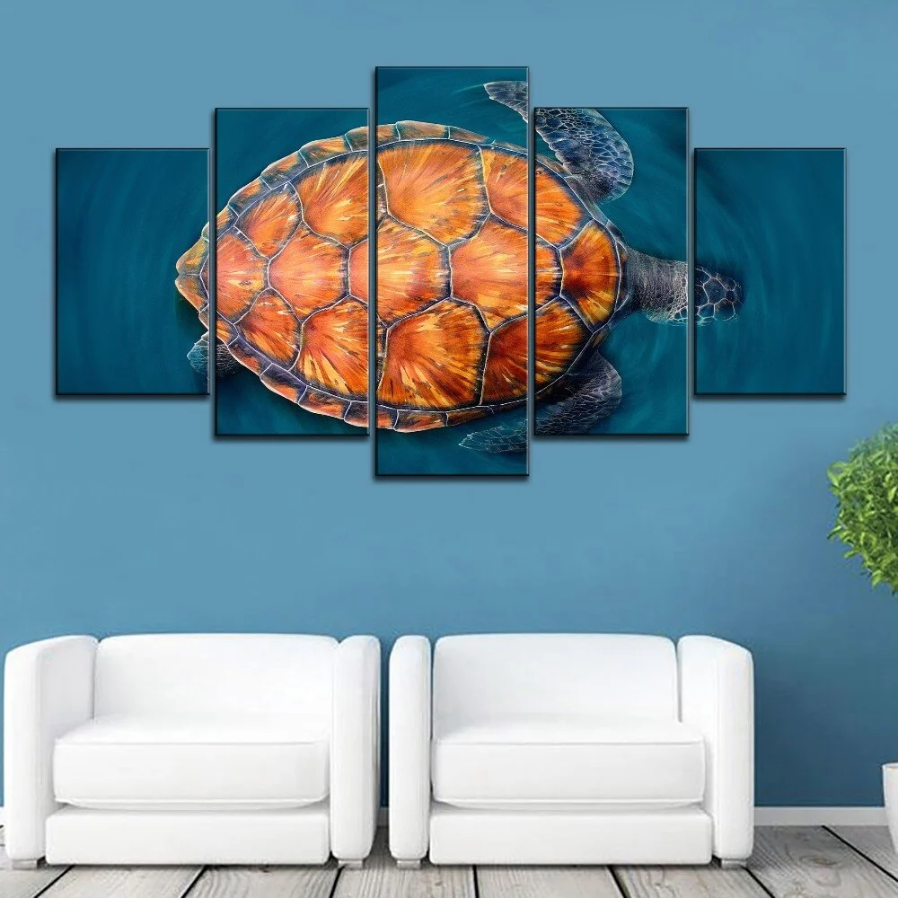 Tableau Tortue - Carapace Orange – Image 2
