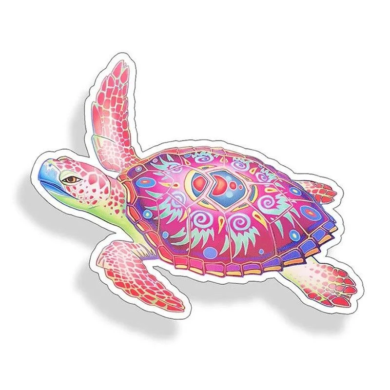 Sticker Tortue Voiture - BluePink