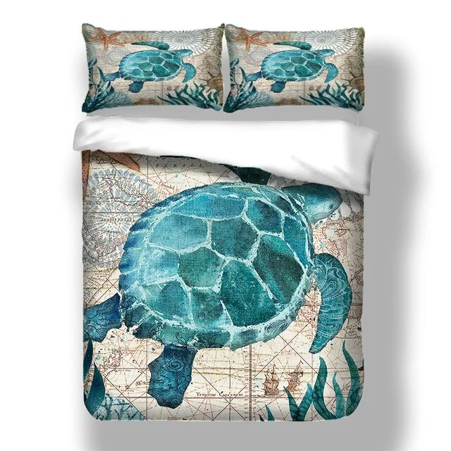 Housse de Couette Tortue - Vintage (3pcs) – Image 2