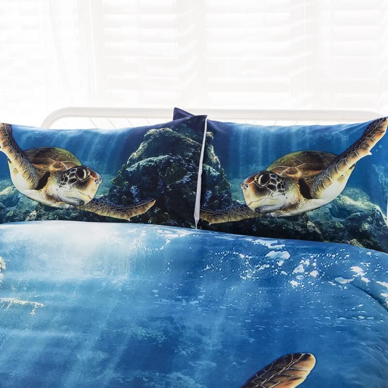 Détails de la Housse de Couette Tortue