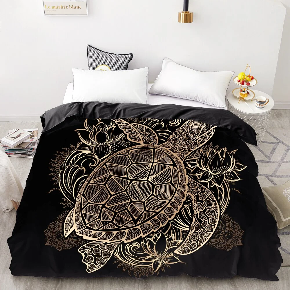 Housse de Couette Tortue Artistique