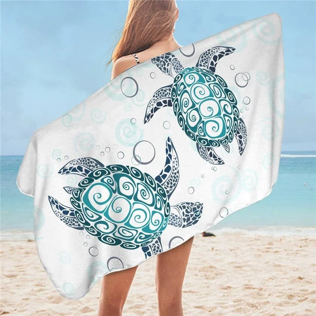 Serviette de Plage Tortue Tourbillon