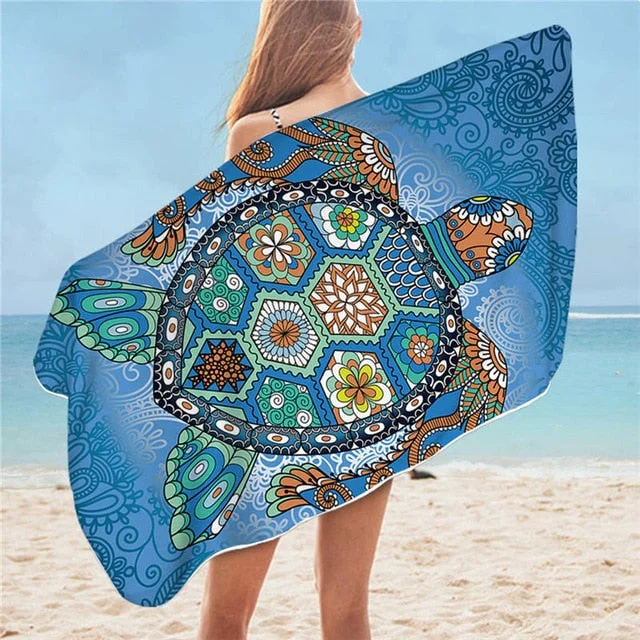 Serviette de Plage Motif Tortue – Image 2