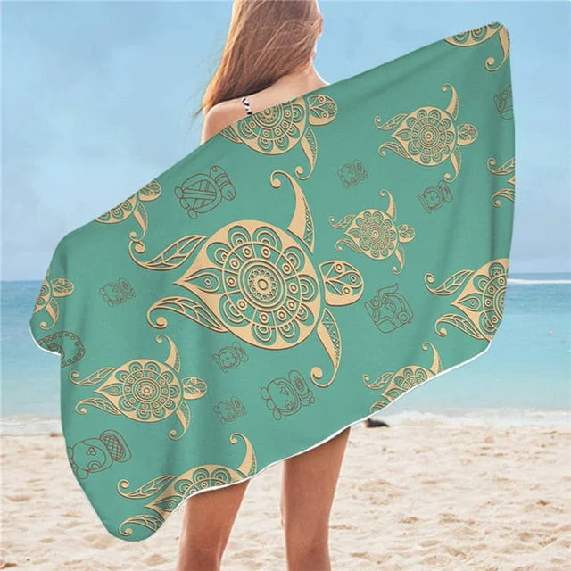 Drap de Plage Tortue - Maya