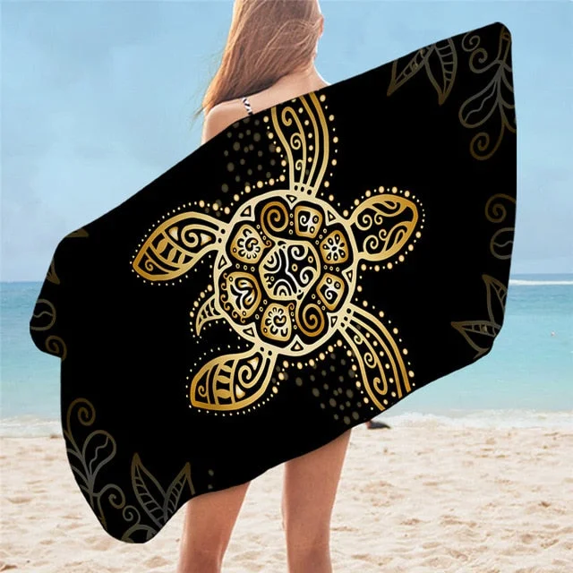 Drap de Plage Motif Tortue - Arabesque – Image 2