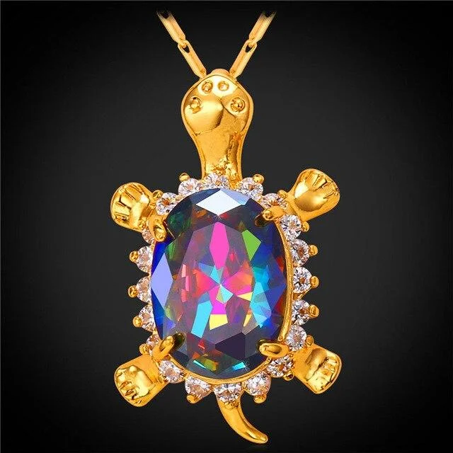 Pendentif Tortue en Acier Inoxydable