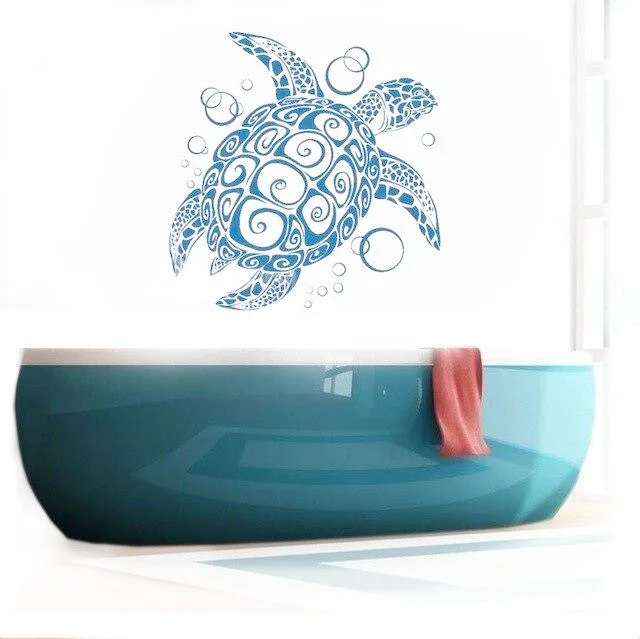 Sticker Tortue Mural Spirale