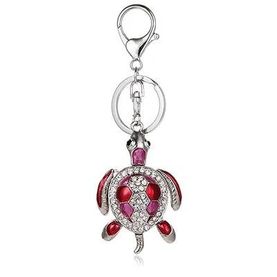 Porte-Clé Bébé Tortue en Pierre Naturelle