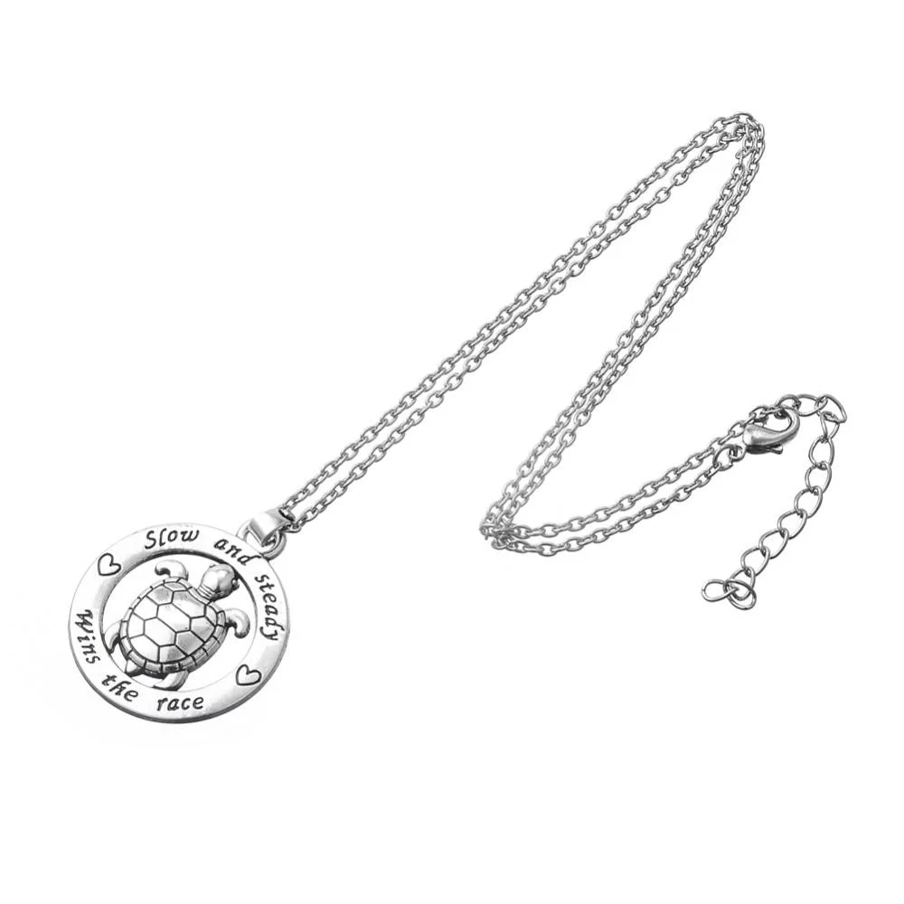 Collier Pendentif Tortue - Slow and Steady