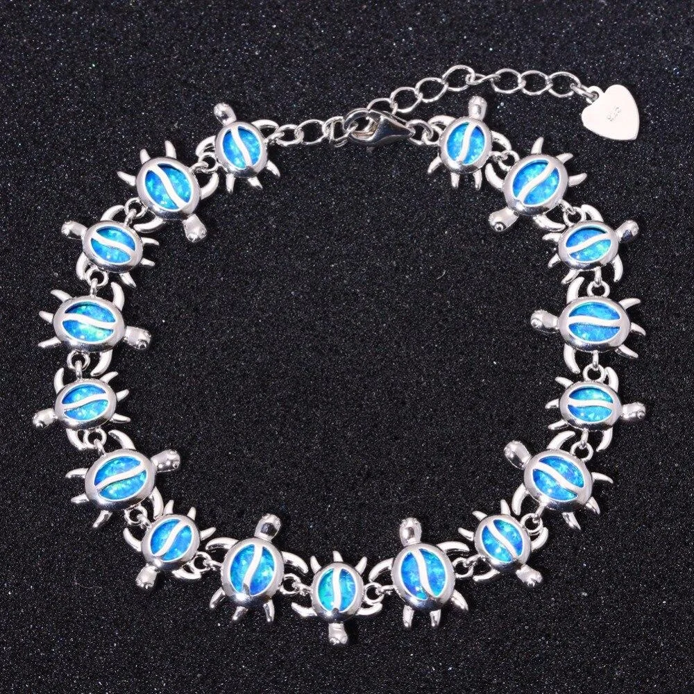 Bracelet Tortue en Argent avec Zirconium