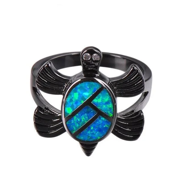 Bague Tortue de mer - Pacifique portée