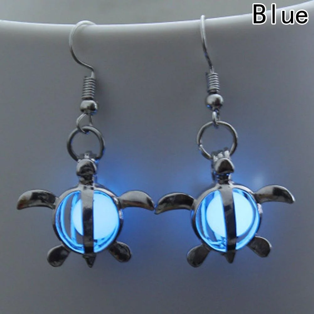 Design élégant des Boucles d'oreilles Tortue Lumineuse