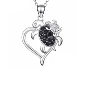 Pendentif Tortue - Mother & Child (Argent)