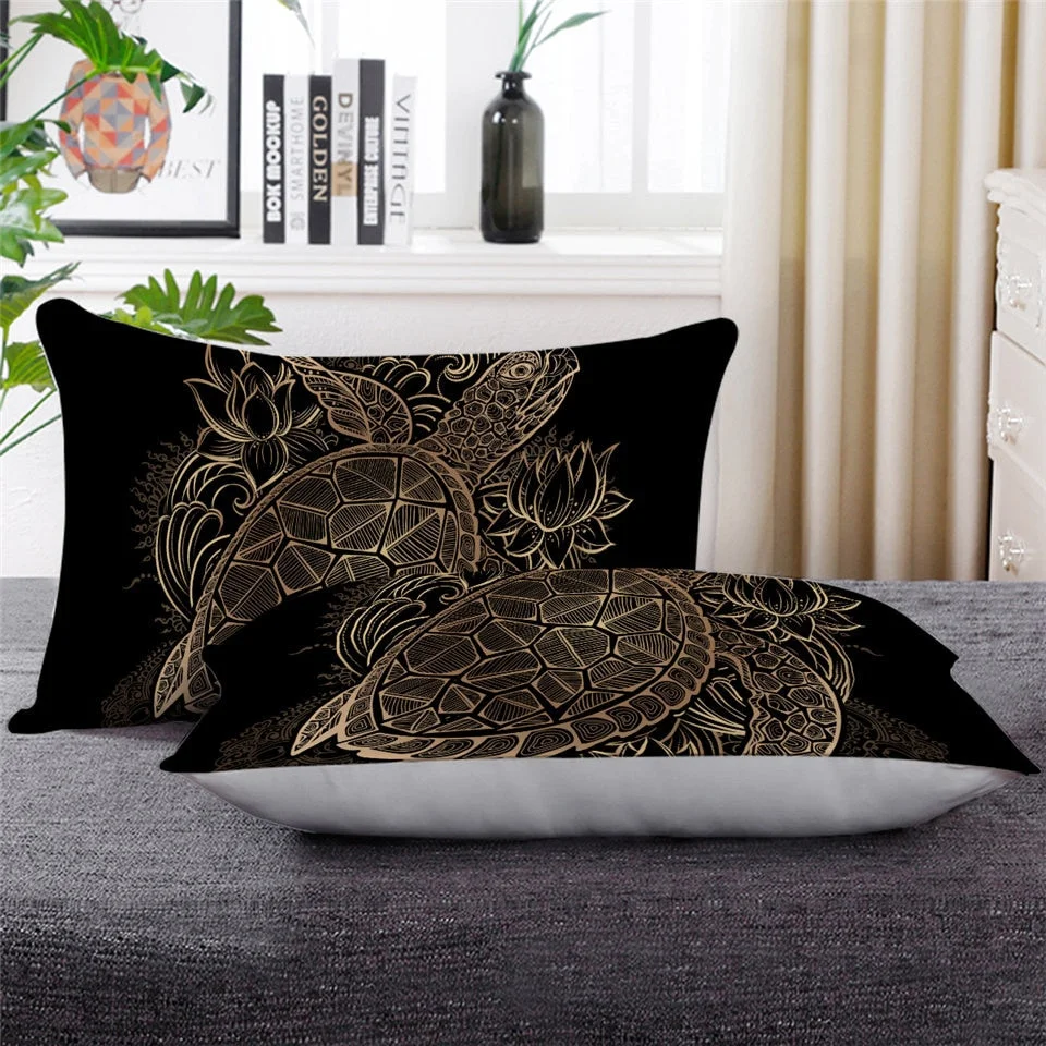 Coussin Tortue - Motif Artistique – Image 4