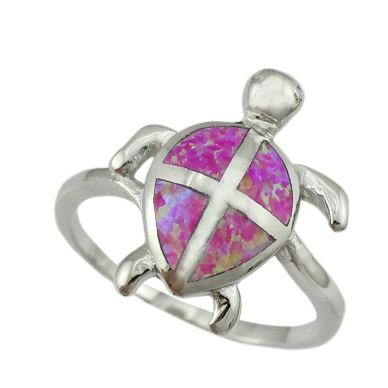 Bague Tortue - Croix en Argent