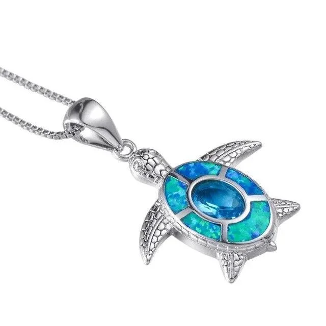 Détails du Pendentif Tortue - Corail en Argent