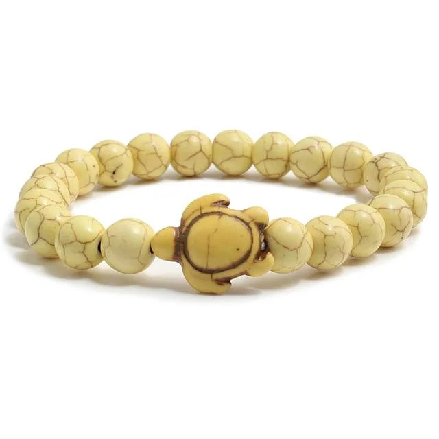 Bracelet Tortue Pierre Multicolore