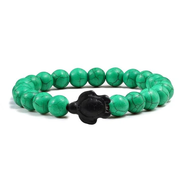Détails du Bracelet Tortue Pierre Multicolore