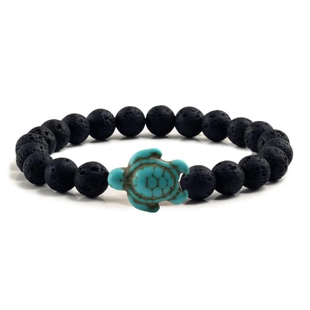 Bracelet Tortue Pierre - Blackstone sur le poignet