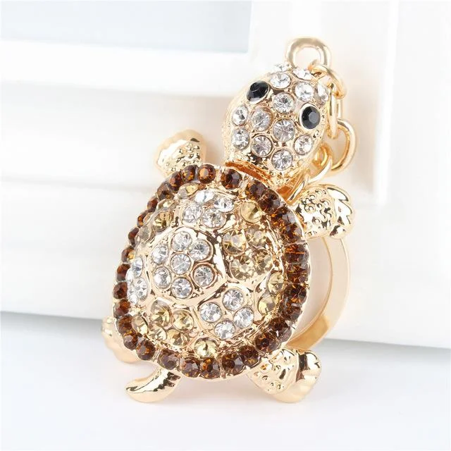 Porte-clé Tortue Strass Détails