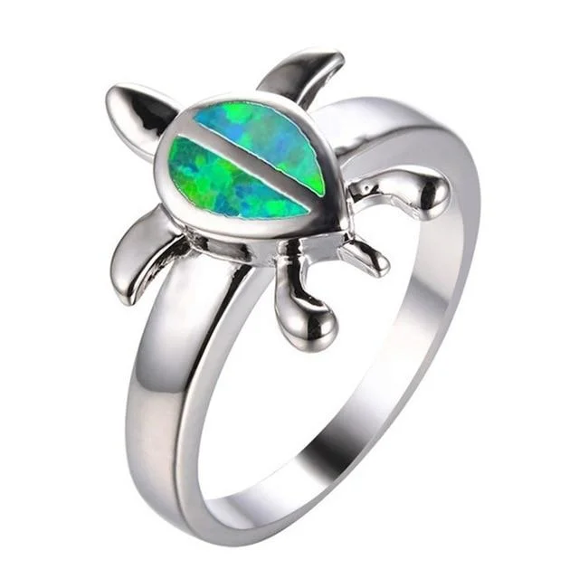 Bague Tortue - Line (Acier)