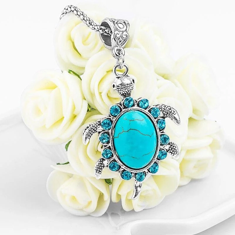 Pendentif Tortue - Carapace Bleu – Image 4
