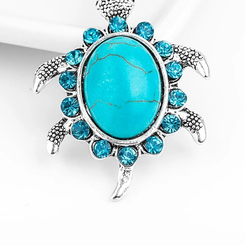 Pendentif Tortue - Carapace Bleu – Image 2