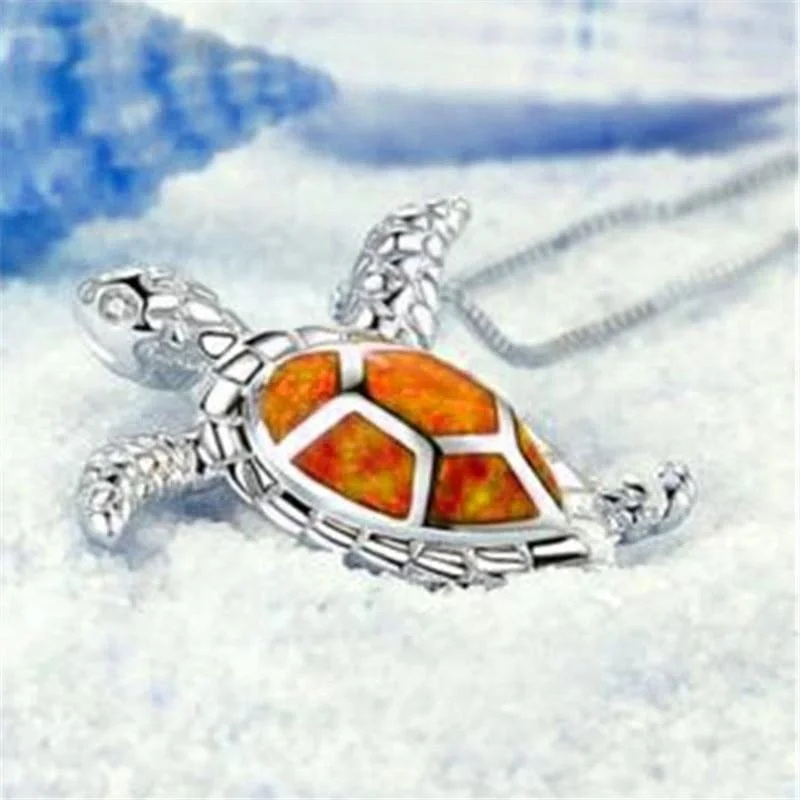 Pendentif Tortue - Feu Ardent