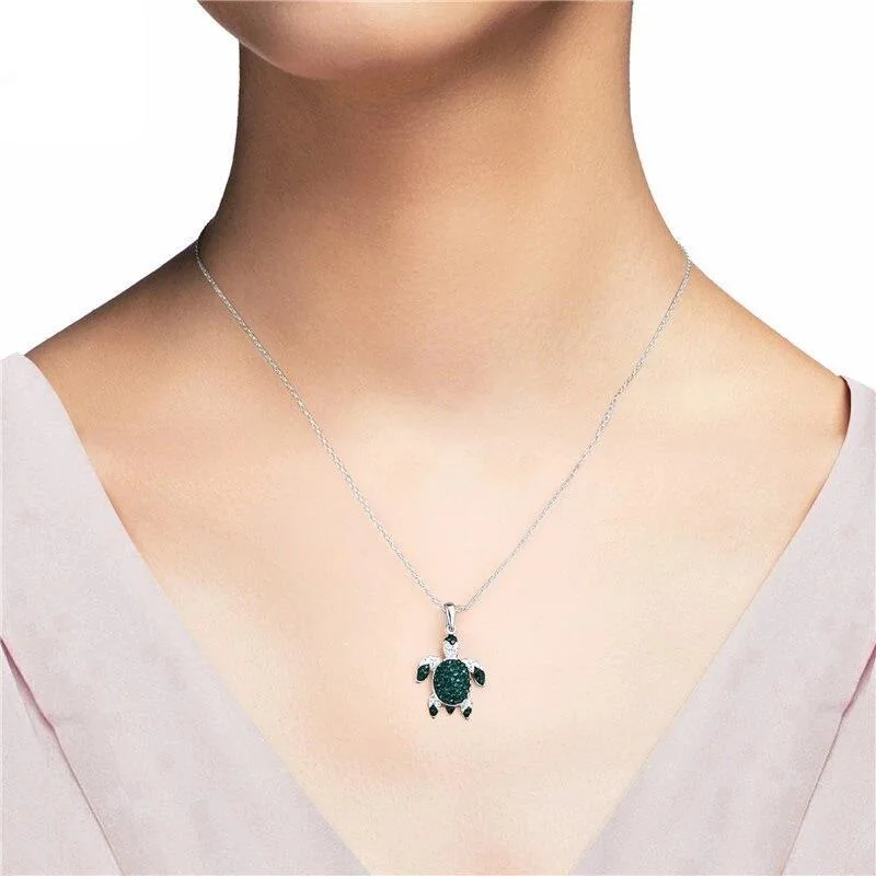Pendentif Tortue Mer Verte