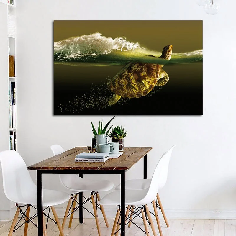 Tableau Tortue en Décoration