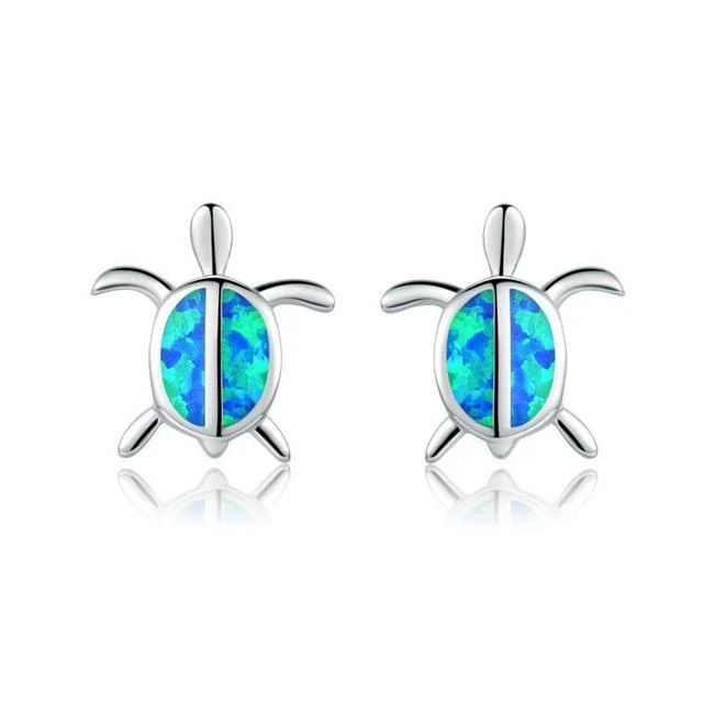 Boucles d'Oreilles Tortue Flamboyante
