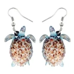 Boucles d'oreilles en Forme Tortue (Acrylique)