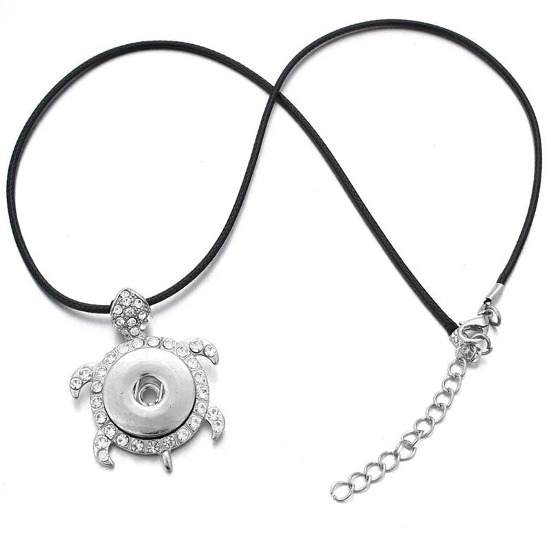 Pendentif Tortue - Diamant Blanc