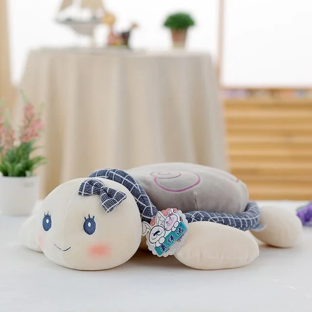 Peluche Tortue Bleu en Détail