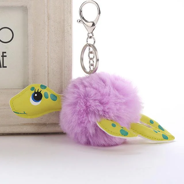 Porte-clé Tortue en Feutrine
