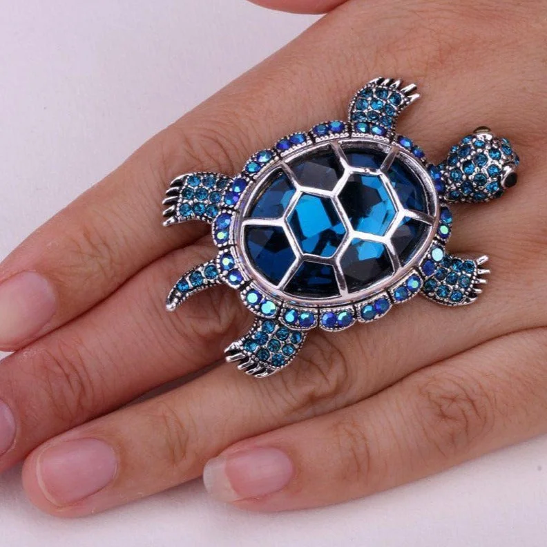 Détails de la Bague Forme de Tortue