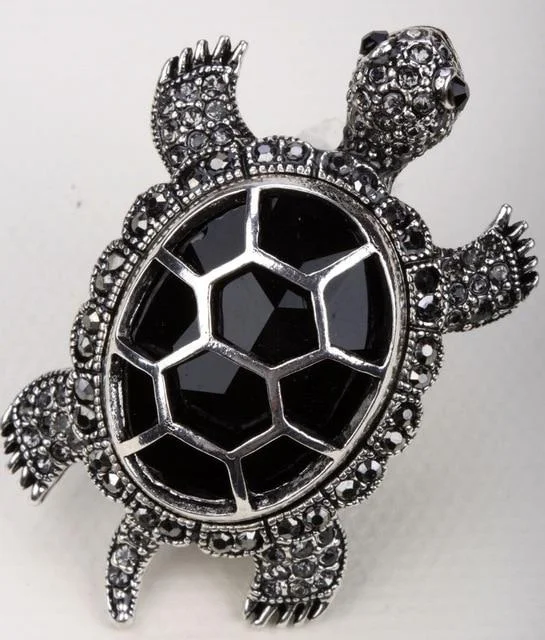 Bague Forme de Tortue - Large (Acier) – Image 9