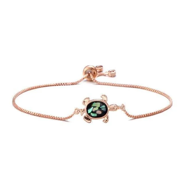 Bracelet Tortue Carapace Coloré en situation