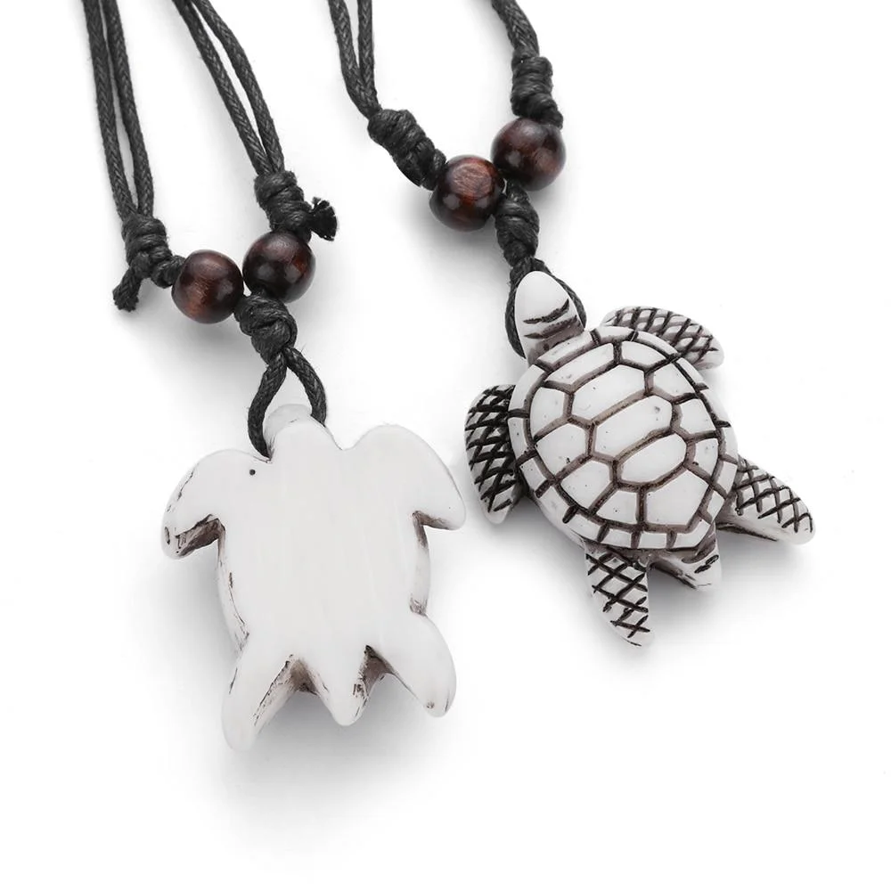 Collier Tortue Bois - Hawaïen