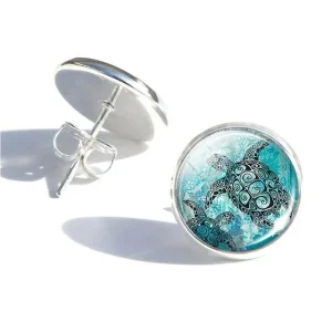 Boucles d'oreilles Tortue - Profondeurs