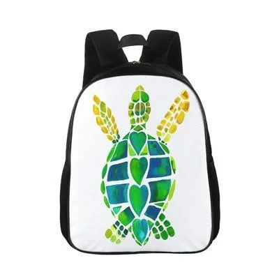 Sac à Dos Tortue - Cœurs verdoyants